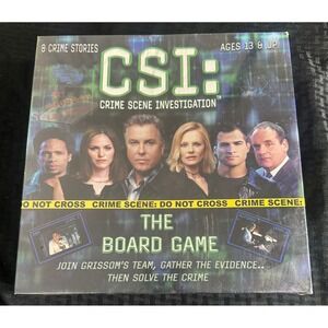 CSI Crime Scene Investigation Board Game 2004 NEW Sealed 8 Crime Stories Vintage